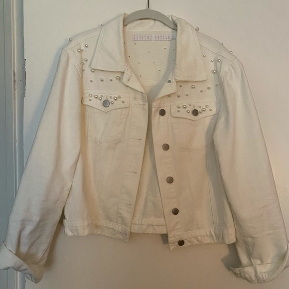 Untamed Petals Posy Embellished Denim Jacket - Picture 2 of 7